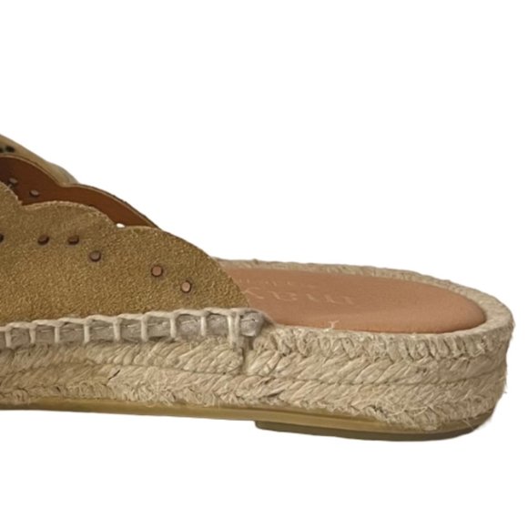 NEW! Anthropologie Suede Spain Espadrille Sandals in Tan, EU 38 (US 7.5) - Picture 9 of 14
